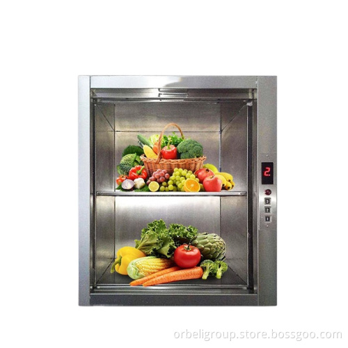 Manufacturer Food Elevator 100KG 200KG Dumbwaiter Lift for Restaurant